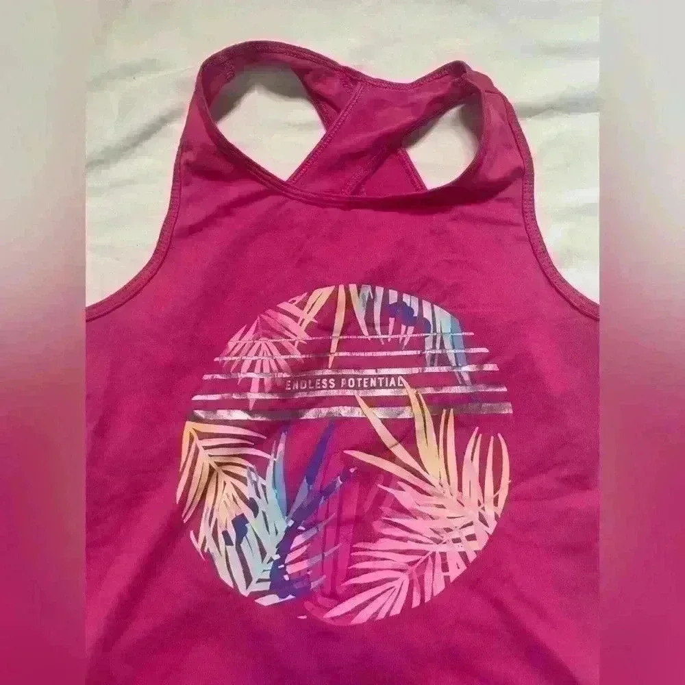 Jumping Beans Two Piece Size 6 Matching Tank Short Set Pink - Picture 3 of 6